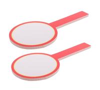 Zerodeko 2Pcs Double-sided Whiteboards Handheld Writable Scoreboards for Judges Scoring Voting Portable Dry Erase Boards Practical Sports Competition Use