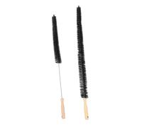 Zerodeko 2pcs Dryer Vent Cleaning Kit with Soft Bristles and Long Handle Design, Flexible Plastic and Wood Brush for Cleaning Dryer Duct and Inner Wall, Efficient Lint and Dust Removal