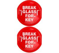 Zerodeko 2pcs Emergency Key Box, Break Glass Key Emergency Door Lock Box, Red Linkage House Lock Holder, 11. 0x10. 3x3. 0cm