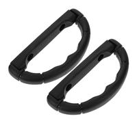 Zerodeko 2pcs Ergonomic Plastic Pet Dryer Hand Grip for Dog Grooming Dryer and Pet Hair Blower, Universal Compatibility, Black Replacement Handle Preventing Wrist Strain for Grooming
