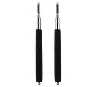 Zerodeko 2pcs Extendable Teacher Pointer Stick with Non Reflective Tip and Accurate Indication, Stainless Steel Handheld Presenter for Classroom Reading and Optometry Use