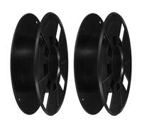 Zerodeko 2pcs Extension Cord Reel Filament Spool Holder Compact and Portable Plastic Cord Reel Holder Easy Filament Management Black for Workshops and Schools