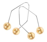 Zerodeko 2Pcs Facial Dimple Maker Trainer for Cheeks Metal Facial Dimple Exerciser Tool Lightweight Light Gold for Natural Face Contouring and Skin Care