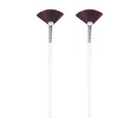 Zerodeko 2pcs Facial Mask Brushes with Synthetic Fiber Hair for Easy Application, Portable White Clay Mask Applicator Tools for Women’s Skincare and Makeup