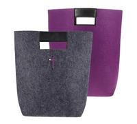 Zerodeko 2pcs Felt Bible Tote Bag with Strong Load-bearing Capacity, Multi-functional Scripture Bag for School and Gym Use, Elegant and Practical Felt Handbag in Assorted Colours