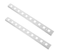 Zerodeko 2pcs Freezer Shelf Support Bar Refrigerator Support Frame Bar Stainless Steel Silver Universal Fit for Commercial Freezer Refrigerator Cold Cabinet