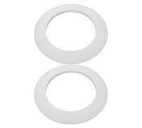 Zerodeko 2Pcs Golf Putting Cup Rings White Silicone Practice Training Aids Indoor Outdoor Golf Hole Reducer for Accuracy and Putter Practice