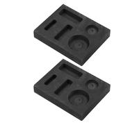 Zerodeko 2pcs Graphite Ingot Mold with 5-Slots for Jewelry Ingots and Gold Bars Casting, High Purity Material and Fine Detail Reproduction, for Foundry Use and Jewelry Creation