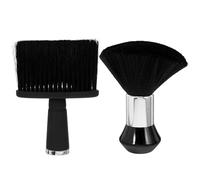 Zerodeko 2Pcs Hairdressing Neck Duster Brush with Handle Soft Bristle Broken Hair Cleaning Brush for Barbers and Hairdressers with Hanging Hook for Salon and Home Use