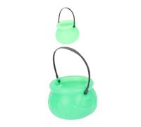 Zerodeko 2pcs Halloween Decorative Witch Buckets Outdoor Party Candy Buckets for Halloween Decor