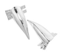 Zerodeko 2pcs Halloween Devil Horns Hairpin for Women with Strong Hold and Secure Fit, Silver Alloy Cosplay Hair Clips Featuring Realistic 3d Horn Design for Photoshoot and Role-play Party
