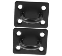 Zerodeko 2pcs Hanger Clips Ceiling Hooks for Hanging Plants Eye Plate Hook Ceiling Hanging Plate Stainless Steel Black