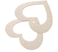 Zerodeko 2pcs Heart Shaped Wooden Wreath Frames for Crafts, Floral Frame Forms Made from Plastic, Not Easy to Deform, for DIY Embellishment and Collage Projects