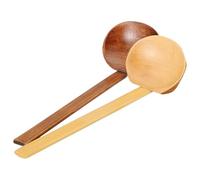 Zerodeko 2Pcs Hotpot Soup Spoon Set Long Handle Soup Ladle for Chinese Hotpot Noodles and Serving 8.46In Kitchen Ladle with Smooth Surface 2 Assorted Colours