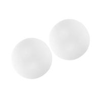 Zerodeko 2pcs Inch White Polystyrene Foam Cake Dummy Ball, round Cake Model for Decorating Display, Wedding Modeling, Fondant Practice, Crafting