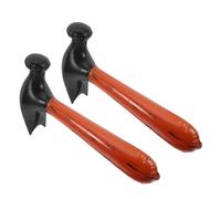 Zerodeko 2pcs Inflatable Hammer for Wood Grain Mallet Party Props Safe Material Holiday Celebration Theater Performance Accessories