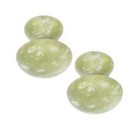 Zerodeko 2pcs Jade Mushroom Facial Roller Gua Sha Tool for Face and Eye Massage, Green Aventurine Stone Skin Massager for Anti-aging and Relaxation in Skincare Routine
