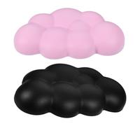 Zerodeko 2pcs Keyboard Wrist Support Pads for Laptop and Notebook Lightweight Pu and Sponge Material Elevate Wrists for Comfortable Typing