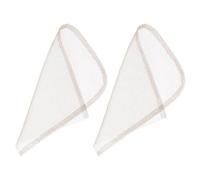 Zerodeko 2pcs Lace Wig Closure Net for Wig Making and Frontal Foundation, Brown Lace Material with Great Breathability and Comfortable Fit, for DIY Hair Mesh Integration System