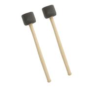 Zerodeko 2Pcs Large Foam Drum Mallets Percussion Sticks Wood Drumstick Instrument Parts for Beginner and Band Use
