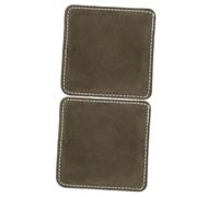 Zerodeko 2Pcs Leather Billiard Cue Cleaner Cloth Snooker Pool Stick Polishing Wiping Soft Military Green