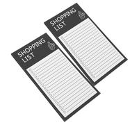 Zerodeko 2pcs Magnetic Grocery List Notepads with Reusable Paper and Unique Design, Fridge Magnet Pads to Do List, for Fridge Organisation and Grocery Shopping