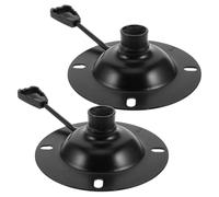 Zerodeko 2pcs Metal Office Chair Swivel Base Plate 2mm Thick 10x10cm Without Explosion-Proof Board Chair Swivel Base Accessory Suitable for Managerial and Executive Seating