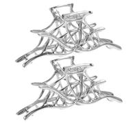 Zerodeko 2pcs Metal Spiderweb Hair Claw Clips Strong Hold Jaw Clips for Women Versatile Styling Accessories for Daily Use and Parties