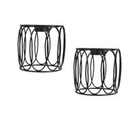 Zerodeko 2pcs Mini Iron Birdcage Pendant Lamp Shade Heavy Duty Hollow Lampshade for Home Decor Effortless Installation Soft Light Diffusion Versatile Use Living Rooms Bedrooms