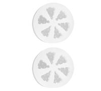 Zerodeko 2Pcs Mini Silicone Cheese Cake Moulds for Baking and DIY Candle Making, Small Non-Stick Silicone Dessert and Chocolate Molds, Suitable for Home Baking and Crafting