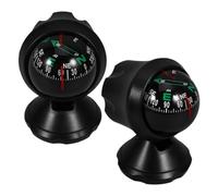 Zerodeko 2pcs Mini Universal Car Compass for Dashboard with Easy Operation and Portable Plastic Design, Compact Auto Navigation Compass Suitable for Vehicle Use