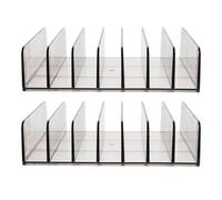 Zerodeko 2pcs Money Tray Cash Drawer Tray 6.68x4.91x1.69in Acrylic Multi-grid Storage Box with Independent Compartments Quick Access Sturdy Design for Household Desk Organization