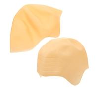 Zerodeko 2pcs Monk's Headgear Bald Cap for Adult Bald Head Party Hat Latex for Halloween Cosplay