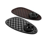 Zerodeko 2pcs Multifunctional Car Dashboard Phone Holder Non-slip Mat with Temporary Parking Number Display Rotatable Mobile Phone Stand for Vehicles and Smartphones
