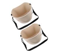 Zerodeko 2pcs Multifunctional Plastic Fruit Harvest Basket with Shoulder Strap for Gardening and Farming, Impact-resistant and Labour-saving Carry, for Fruit and Seed Picking Activities
