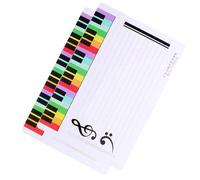 Zerodeko 2Pcs Music Staff Dry Erase Whiteboard with Magnetic Stickers Erasable Writing Boards for Music Teaching Practice Wall-mountable Small White Boards for Home and Classroom Use