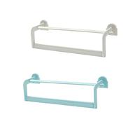 Zerodeko 2pcs No Punching Towel Rack for Bathroom Wall Mount Dual Bar Towel Holder Rack Spaces
