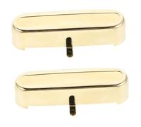 Zerodeko 2pcs Open Top Cover Shells for Electric Guitar Single Coil Pickup Protectors Replacement Gold Top Open Design for Music Events and Practice