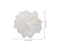 Zerodeko 2pcs Oversized French Ballet Satin Hair Scrunchies for Women Soft Fabric Hair Ties for Thick Party and Sleep Styling Frizz-reducing Ponytail Holders with Elegant Chic Design