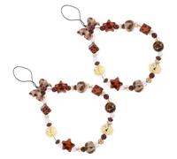 Zerodeko 2pcs Phone Charm Wrist Straps with Leopard Print, Portable Resin and Plastic Material, Versatile Wrist Lanyards for Phone Case and Keychain, for Commuting the Go