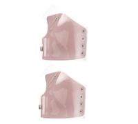 Zerodeko 2pcs Pink Pu Concealer Mixing Tray and Makeup Plate for Foundations with Multifunctional Use and Comfortable Fit for Beauty Treatments and Makeup Application by Artists and Beauty