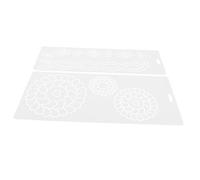 Zerodeko 2pcs Plastic Cross Stitch Templates Quilting Tracing Boards for Patchwork Embroidery Crafting with Precise Markings DIY Sewing Pattern Guides