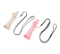 Zerodeko 2pcs Plastic Kazoo Musical Instruments Lightweight Easy to Play Party Favors for Beginners Classroom Family Fun White Pink Portable Kazoo