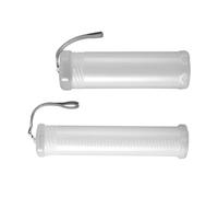 Zerodeko 2pcs Plastic Retractable Pencil Holder for Artists, White Cylinder | Office and On-the-go Use, Bag-friendly Shape, Suitable for 15cm Rulers and Cosmetic Brush