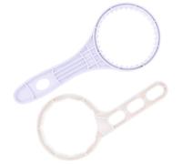 Zerodeko 2Pcs Plastic Water Filter Wrench Set 36-Tooth and 1812 Membrane Housing Wrenches, Replacement Plumbing Tools for Household Water Purifier Filter Maintenance
