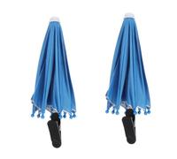 Zerodeko 2pcs Portable Clip-on Phone Sun Shade for Driving and Travel, Universal Smartphone Sun Shield with Flexible Handle, Double Layer Metal and Cloth Umbrella, Easy Installation Car