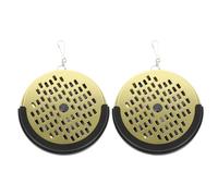 Zerodeko 2pcs Portable Incense Holder Incense Container Metal and Pp Circle with Heat Insulation Pad Uniform Smoke Spreading for Tea House Patio
