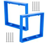 Zerodeko 2pcs Power Socket Outlet Extender, Electrical Outlet Box Extender, Plastic, Blue, Screw Mounted, Firm Secure Mounting, for Dorm and Household Use