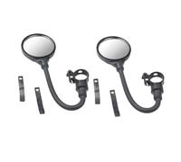 Zerodeko 2pcs Professional Bike Mirror for Handlebar Rear View Convex Mirrors Rotatable Adjustable Rearview for Mountain Road Bicycle and Electric Scooter Safety