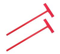 Zerodeko 2pcs Protest Sign Holder Sticks for Events and Exhibitions, Hand Held Sign Handle Sturdy Quality and Effortless Assembly, Made of Iron and Plastic, for Tour Leaders and Guides